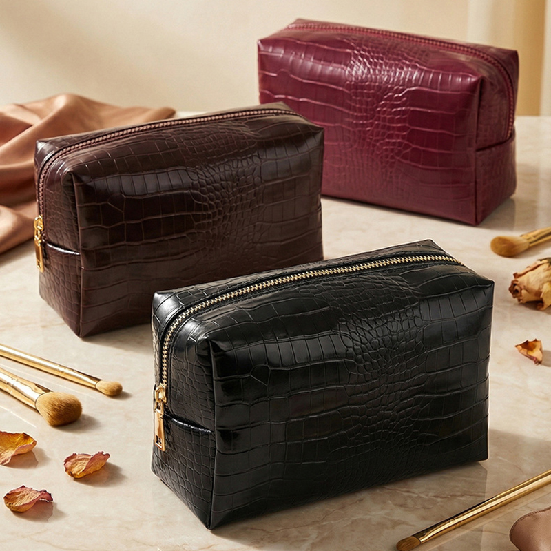 Luxury Skincare Design - Nova Necessaire com Estampa de Pedra