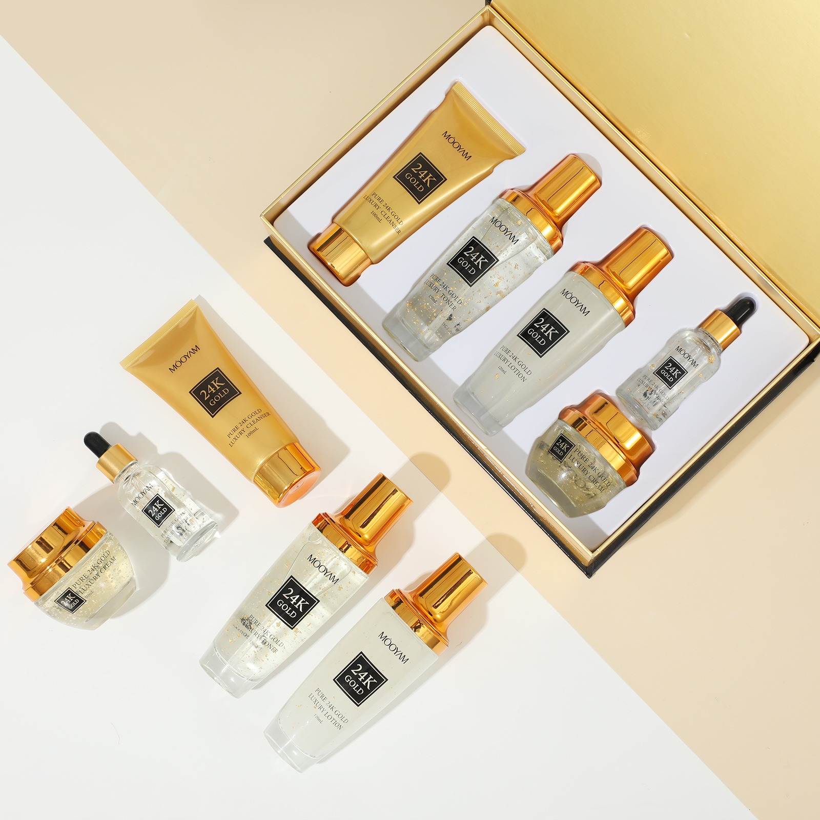 24k ouro luxo hidratante anti- - Luxury Skincare Sets avaliação e preço